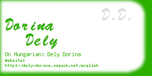 dorina dely business card